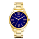 Loisir Watch 11L05-00614 with gold metallic case and stainless steel bracelet