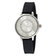 Loisir Watch 11L07-00288 with silver metallic case and silicon strap