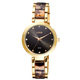 Loisir ρολόι 11L75-00329 με χρυσή μεταλλική κάσα και μπρασελέ