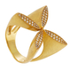 Handmade sterling silver ring Evrima with gold plating and precious stones (zirconia) ENG-TR-2318-G