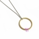 Oxette Sterling Silver Necklace with Gold Plating. Product Code : [01X05-00573]