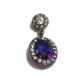 Oxette Sterling Silver Pendant with Platinum Plating and Precious Stones (Zirconia). Product Code : [05X01-01421]